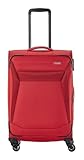 Travelite 4-Rad Koffer Größe M Weichschale, Gepäck Serie Chios mit...