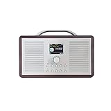 ALANO UKW/DAB+ Radio/Bluetooth/AUX IN Holz-Farb-Dab-Digitalradio, tragbares...