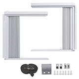 Moliuoly Verstellbares Seitenpaneel-Kit für Fensterklimageräte, ABS+PVC,...