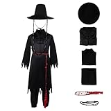 Jinu Cosplay-Kostüm, Mantel, schwarzer Anzug, Outfits, Hemd, Hose,...