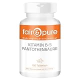 Fair & Pure Vitamin B5 200mg Pantothensäure, 180 Tabletten,...