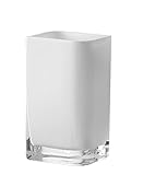 Leonardo Lucca moderne Tisch-Vase aus Glas, handgefertigte Kasten-Vase,...