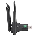 1300 Mbit/s USB-WLAN-Adapter, 4 Antennen, Dualband-Wireless-Netzwerkadapter...