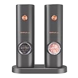 Salz und Pfeffer Mühle Elektrische, SIMPLETASTE 2er Set Gewürzmühlen...