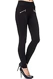 Elara Miss Anna Damen Stretch Hose Skinny Jegging Chunkyrayan A08 Black 38...