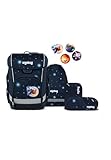 ergobag cubo Light Set ergonomischer Schulranzen, extra leicht, Set...