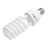 Fotolampe 45W 220V, 5500K CRI90 Tageslicht Spirallampe, Energiesparlampe...