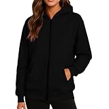 Generisch Damen Fleece Hoodie Jacke Mit Durchgehendem Reißverschluss...