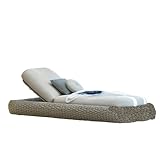 EGO INTERIORS Verstellbare Strandliege mit Matratze, Aluminiumrahmen und...