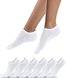 QINCAO Sneaker Socken Herren Damen 6 Paar Kurze Halbsocken Baumwolle...