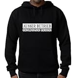 Hoodie mit Spruch Fun Ausser Betrieb Geduldsfaden gerissen lustig witzig...