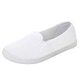 Flache Schuhe für Damen, weite Passform, Segeltuchschuhe, leichte Sneaker,...