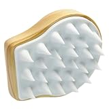KAILIKETIY Kopfhautmassagebürste aus Natürlichem Holz Tragbare Shampoo...