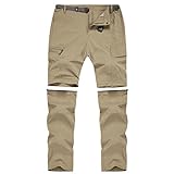 CARWORNIC Herren Wanderhose Zip Off Atmungsaktiv Abnehmbar Trekkinghose...