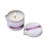 Massagekerze for Body SPA Treatment, 50ml Scented Soy Wax Massage Oil...