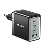 Rocoren USB C Ladegerät 65W USB C Netzteil 4-Port GaN Schnellladegerät PD...