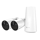 EZVIZ 2K kabellose IP Kamera, Sicherheitssystem mit Farbnachtsicht, PIR...