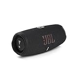 JBL Charge 5 Bluetooth-Lautsprecher in Schwarz – Wasserfeste, portable...