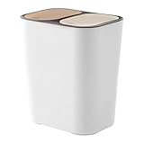 Generisch Mülleimer, 18 Liter, 2 Fächer, Mülltrennsystem, Abfalleimer...