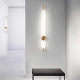 GZZBMY LED Lang Wandleuchte Innen Drehbar Runde Aluminium Nachttisch...