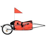 Einzelrad-Fahrradanhänger mit robuster Canvas-Auskleidung für...