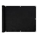 Amazon Basics Sichtschutz-Zaun, Schwarz, 1 Stück