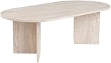 Hanah Home Elegant Coffee Table, Travertine Color, 119 x 39.8 x 60 cm |...