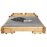 Vakarua Meiji Abaca 180x200 cm Bambusbett Bettrahmen Holzbett Bett aus...