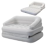 RAPTAVIS Aufblasbare Couch Sofa Bett Beflockte Luftmatratze Bett mit...