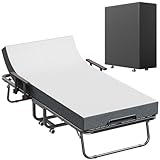 Sealong Klappbett 90x200cm Erwachsene mit ca.13CM Matratze, Verstellbarer...