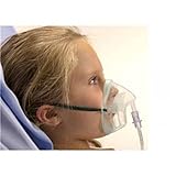Interchirurgische Sauerstoffmaske mit Nasenklammer, mittlere Konzentration,...