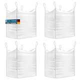 BIBODU Big Bag Säcke (4 EINHEITEN) 1000kg | Big Pack 90x90x90 cm | Big...