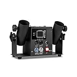 2 Kopf Konfettimaschine, Konfetti Gebläse Maschine, Double Shot Streamer...