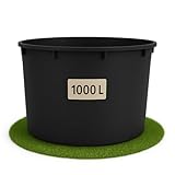 Ondis24 Regentonne 1000 Liter, Regenfass XXXL, Regenwassertank aus...