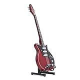 BORDSTRACT Miniatur-E-Gitarre, 1:6 Miniatur-Gitarrenmodell aus Lindenholz,...