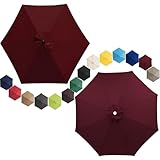 2m/2.30m/2.7m/3.0m Sonnenschirm Ersatzbezug 6 Streben/8 Streben,...