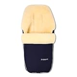 Hofbrucker Fußsack Polaris - Lammfell Winterfußsack 90×34cm für...