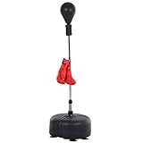 HOMCOM Punchingball Set Standbox Training Set 136-154 cm höhenverstellbar...