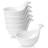 Flexzion Keramik Mini Schüssel Set, 6er Porzellan Dipschale mit Griff,...