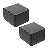 MAGICLULU 2 Stück PU Leder Uhrenboxen mit Klappdeckel Tragbare...
