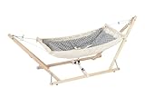 AMAZONAS Koala Babyhängematte Royal-Set 2-in-1 mit Holzgestell & Inlay...