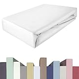 EDDA LUX Spannbettlaken für 20-40 cm hohe Matratzen, 180 x 200-220 bis 200...