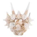 VANZACK Drachenkopf Statue Resin Gartendekoration für Aquarien und...
