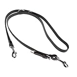 TRIXIE Hundeleine aus Leder Active V-Leine Leder L–XL, 2,00 m 22 mm in...