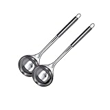 Fackelmann 9340450 Schöpflöffel rund, Edelstahl, Suppenkelle, Edelstahl,...