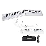 Klappbare Klaviertastatur mit 61 Tasten, Tragbares Faltbares Elektronisches...