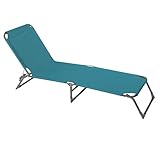 Sonnenliege Dreibein | ca. 188 x 55 x 25 cm | leicht, tragbar und klappbar...