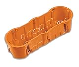 Pawbol 3-Fach Hohlwanddose Tiefe 60mm Fräsloch 3 x Ø 68 mm mit 6...