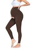FuelMeFoot Damen Umstandsleggings High Waist Schwangerschaftsleggings...