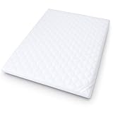 Matratzentopper 130x200 cm – Waschbare und Hypoallergene Matratzen Topper...